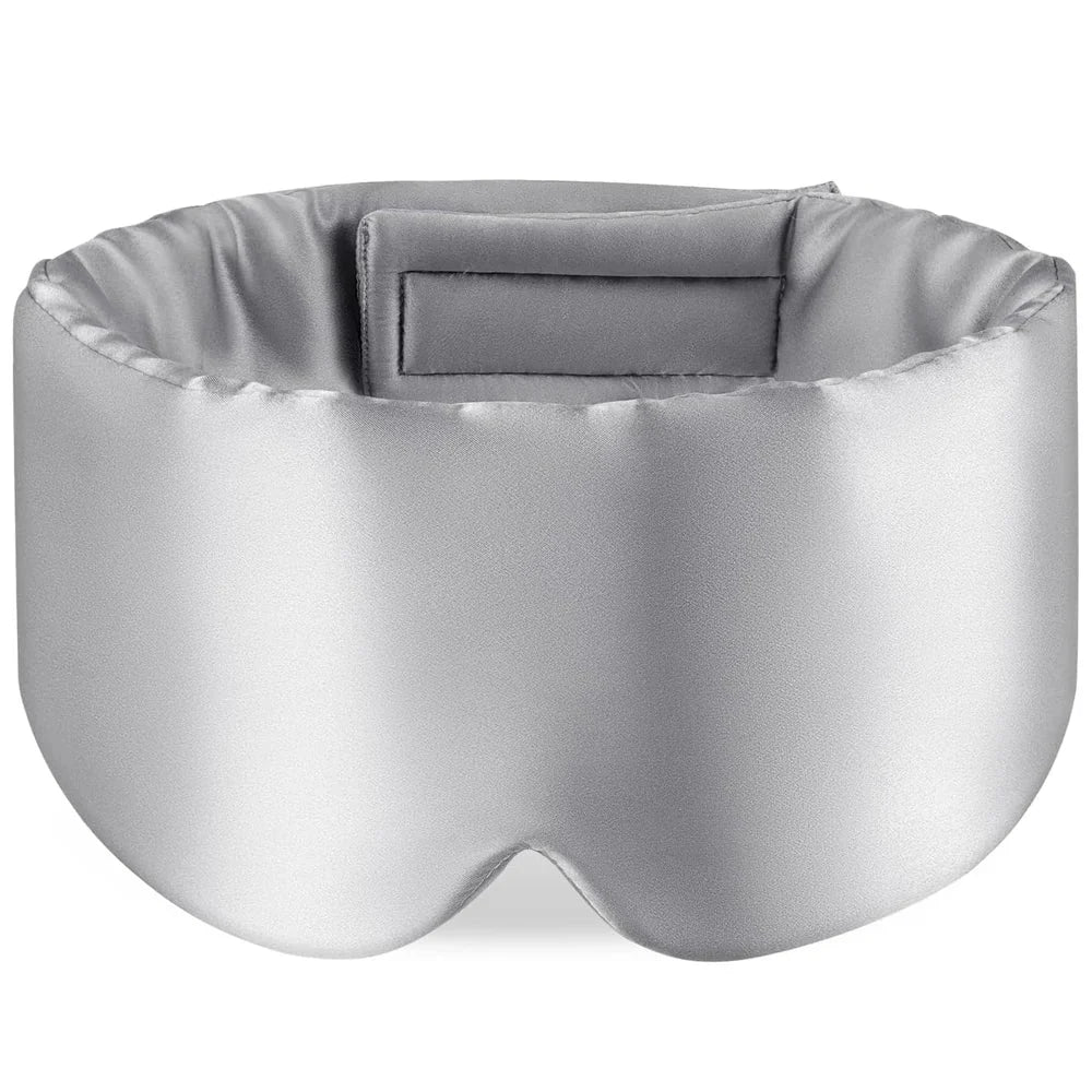 100% Mulberry Silk Sleeping Mask – Soft Eyepatch for Travel & Sleep