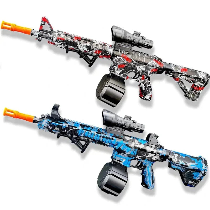 M416 Electric Gel Ball Blaster Toy Gun – Rechargeable Outdoor Shooting Toy for Kids & Adults, Sound and Light Effects