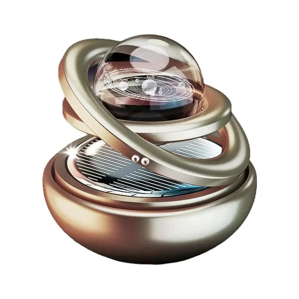 Solar Power Car Perfume – Rotating Aromatherapy Air Freshener & Car Decor