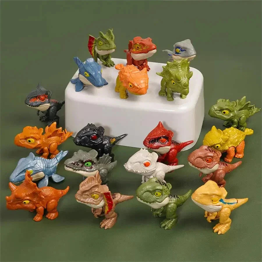 5/10PCS Finger-biting Dinosaurs Movable Joints Size Simulation Dinosaur Model Toys Children Educational Toys Children Christmas