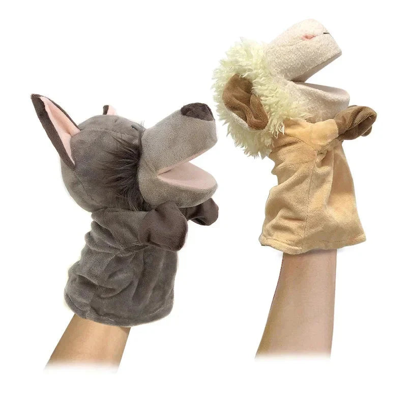 Stuffed Plush Animal Finger Story Puppet Toys