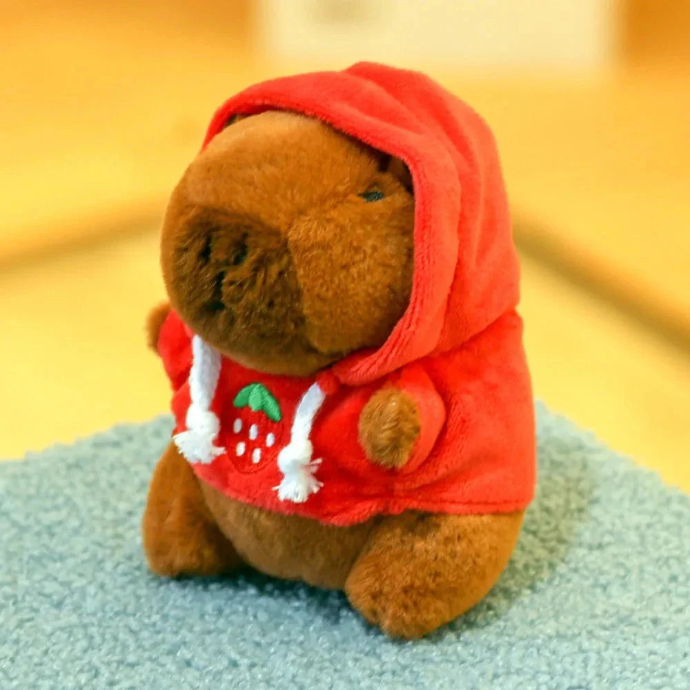 Cute Capybara Plush Toy Hoodie – Small Winged Stuffed Doll for Kids