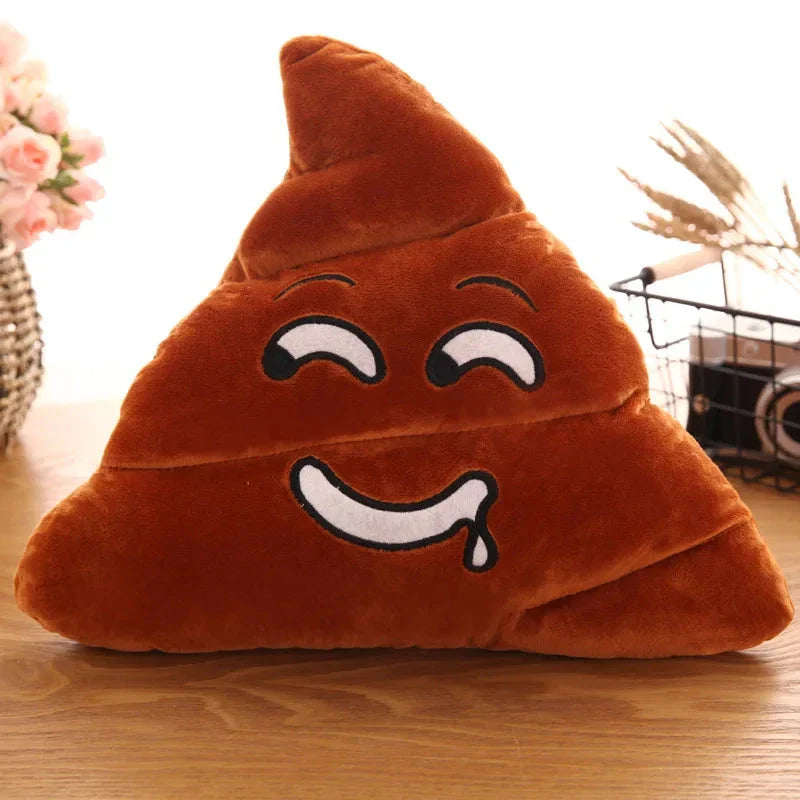 Cartoon Poop Plush Toy – Funny Quirky Cushion for Kids