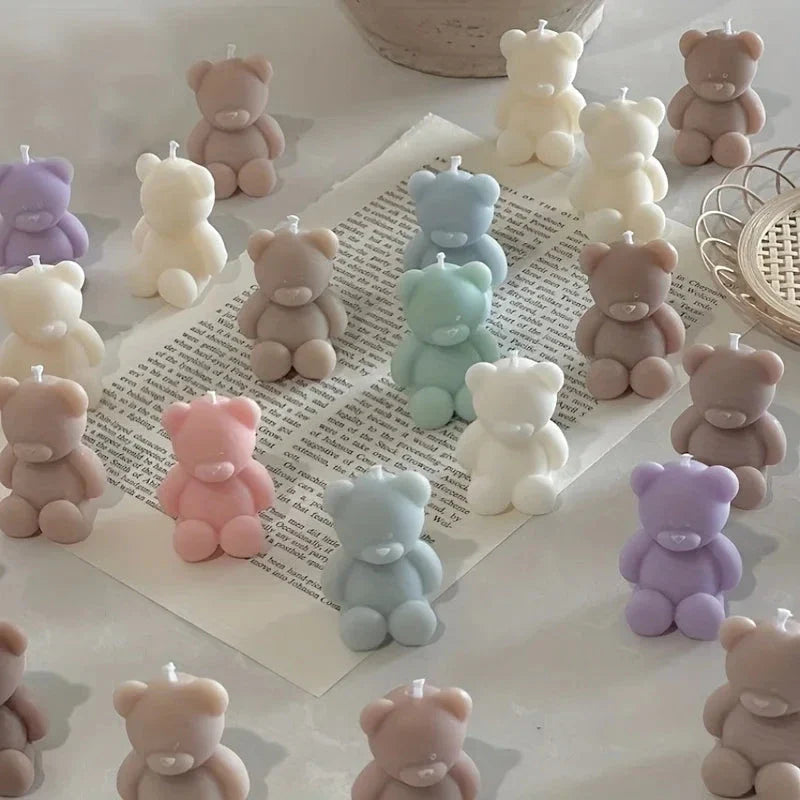 Silicone Bear Mold – Cute 3D Animal Candle, Soap & Resin Mold for DIY Crafts, Aromatherapy & Home Décor