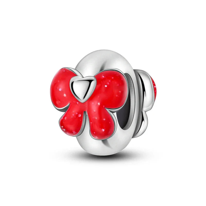100% 925 Sterling Silver Rainbow Zircon Butterfly Dragon Silicone Stopper Charms - Colorful Beads for DIY Bracelets, Customizable Jewelry for All Occasions