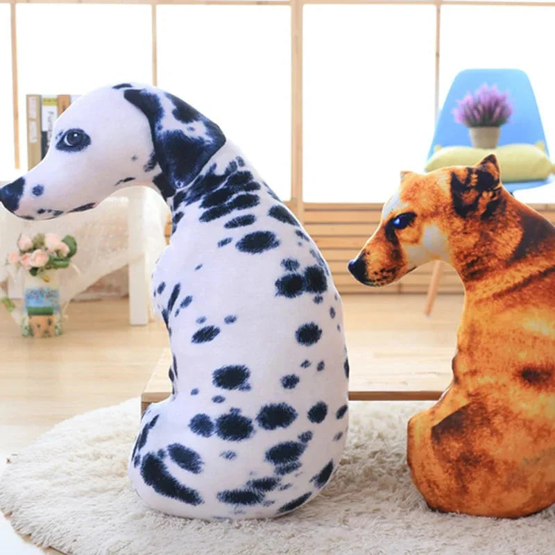 50cm 3D Dog Plush Toy – Lifelike Stuffed Animal Pillow Gift
