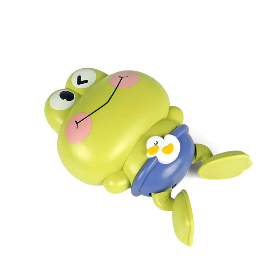 Children's Bath Toys - Clockwork Floating & Swimming Frogs | Fun & Safe for Kids