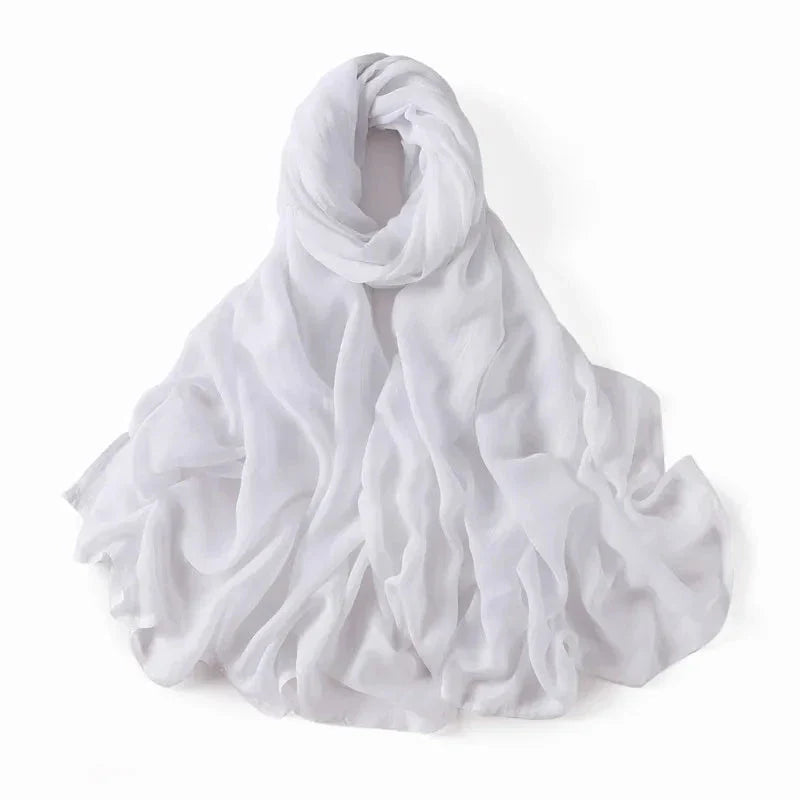 Women’s Large Cotton Rayon Hijab Scarf – 180x95cm Plain Wrap & Shawl