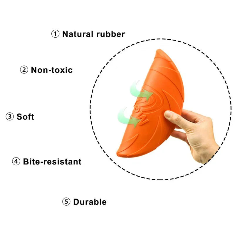 Bite-Resistant Dog Flying Disc Toy – Durable Plastic Frisbee for Outdoor Play & Puppy Training