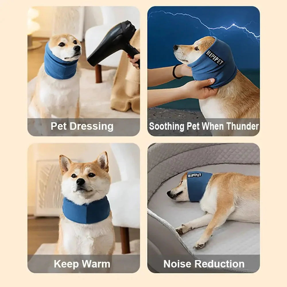 Dog Grooming Earmuffs – Soft, Warm, Noise-Proof Pet Ear Cover Hat