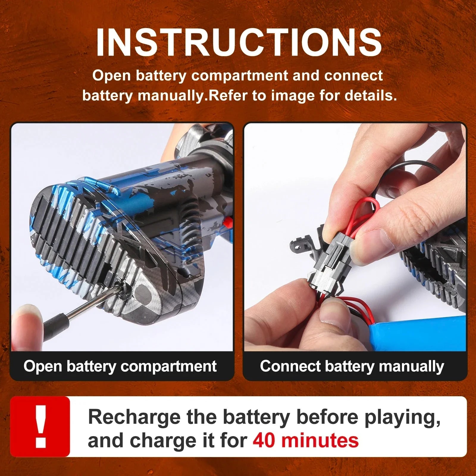 M416 Electric Ball Blaster Toy Gun – High-Speed Rechargeable Toy with Metallic Finish, Perfect Holiday Gift (Bullets Excluded)