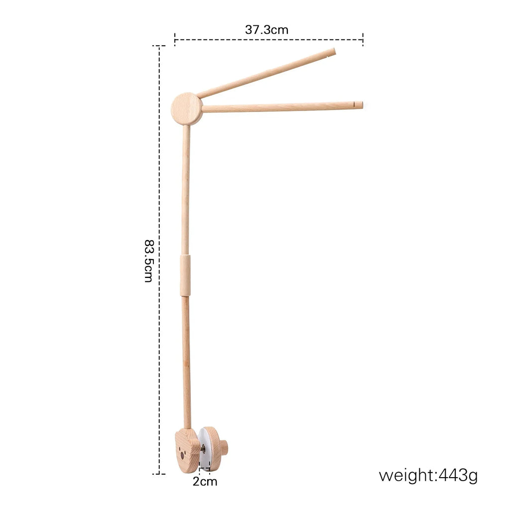 Baby Wooden Bed Bell Bracket Mobile Holder
