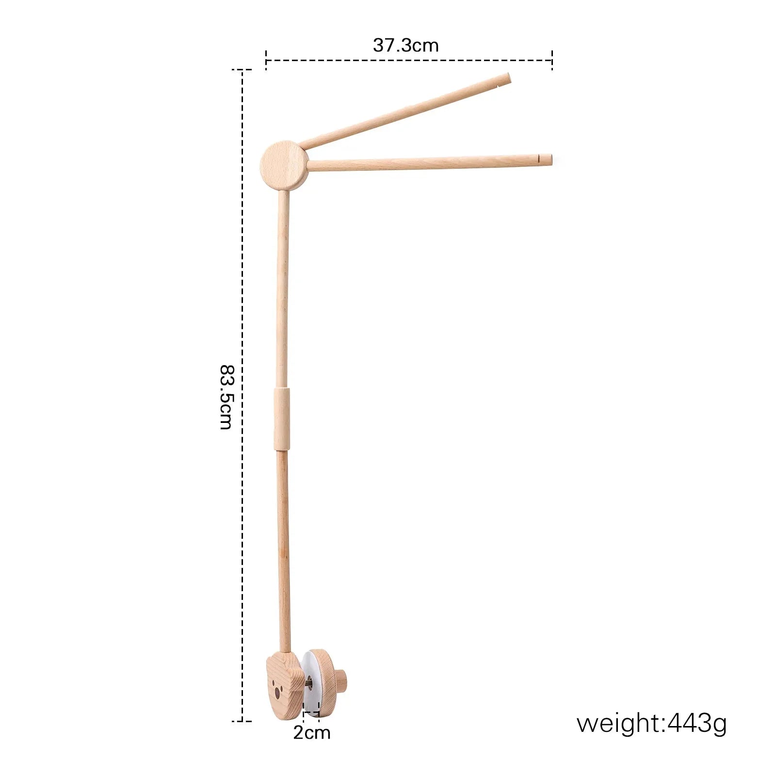 Baby Wooden Bed Bell Bracket Mobile Holder