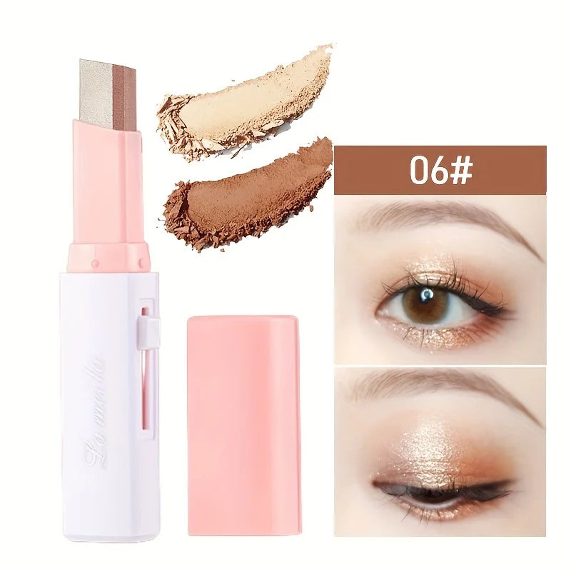 2 In 1 Highlighter Eyeshadow Stick Makeup Waterproof Long Lasting