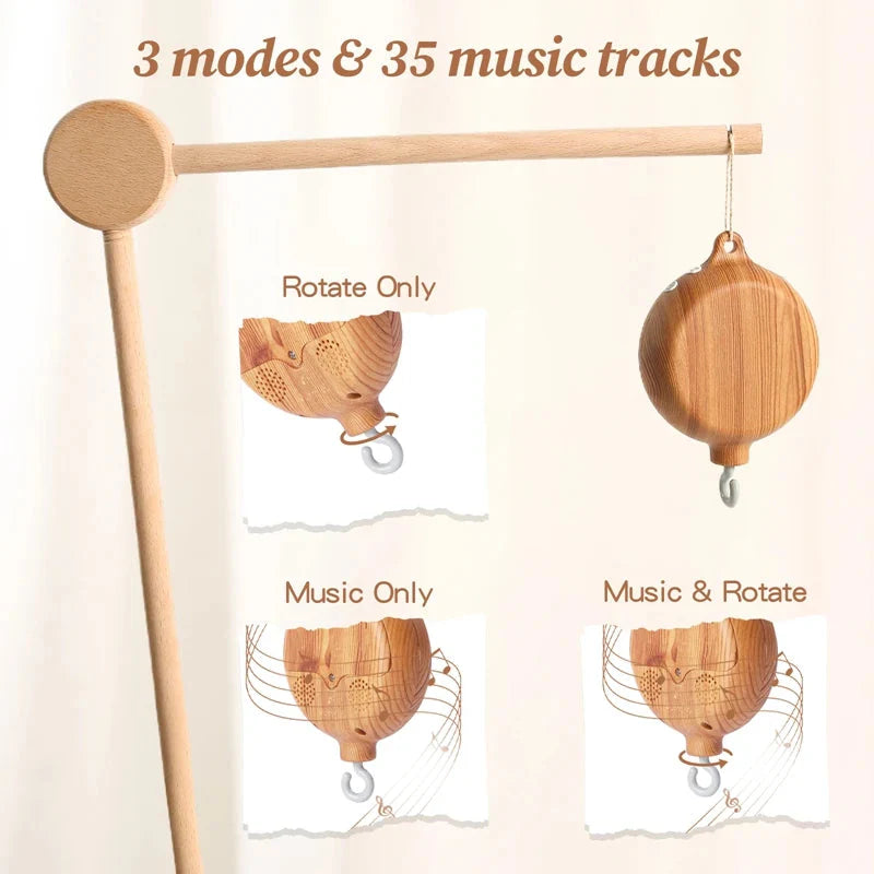 Revolving Music Box Baby Crib Soothing Toy