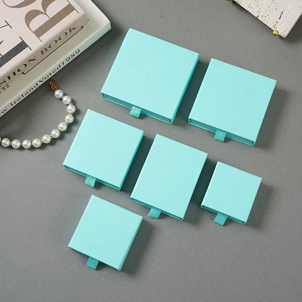 10pcs Paper Jewelry Gift Boxes for Rings, Earrings & Bracelets