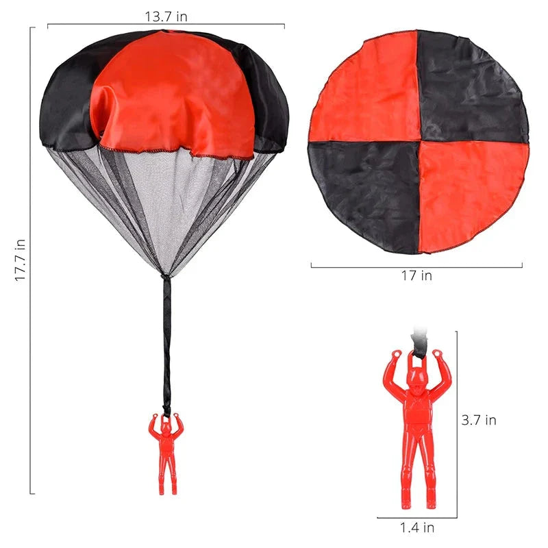 Kids Outdoor Parachute Toy – Tangle-Free Flying Fun Gift for Boys & Girls
