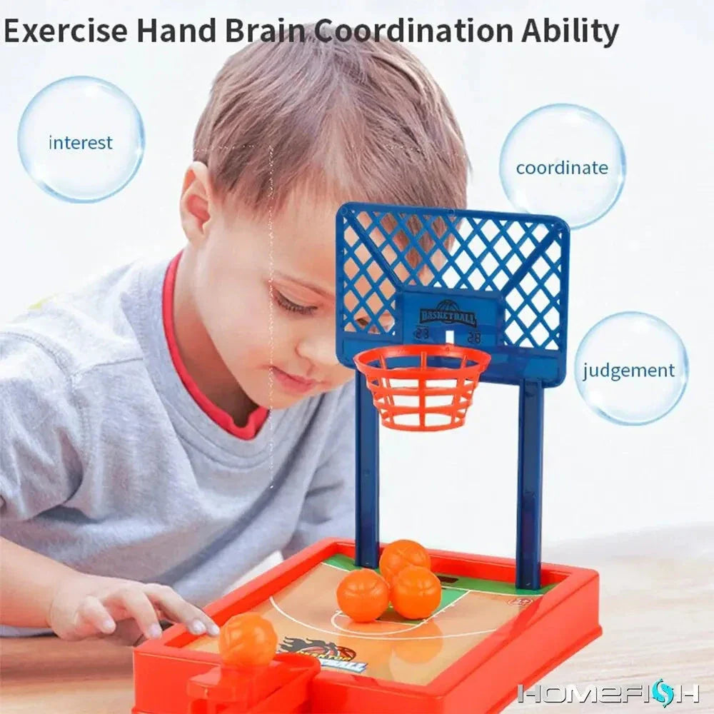 Mini Desktop Basketball Game – Portable Tabletop Sports Toy for Kids & Adults