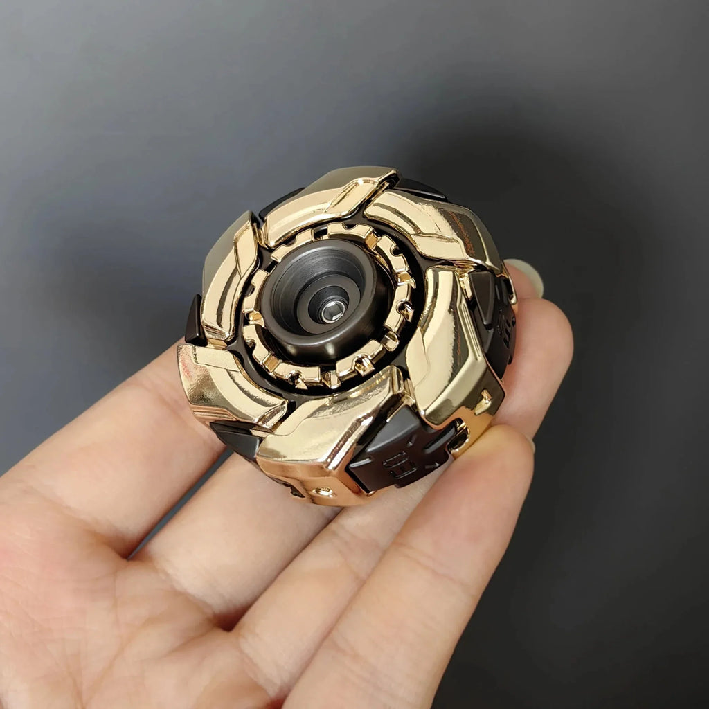 EDC Open Armor Metal Spinning Top – Magnetic Fidget Slider Toy for Adults | Stress Relief Spinner with Mecha Design & Smooth Rotation