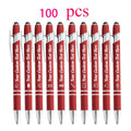 10-100 Customized Ballpoint Pen with Stylus Tip Print Name Logo Metal Pen for Business Graduation Birthday Anniversary Gift Pen