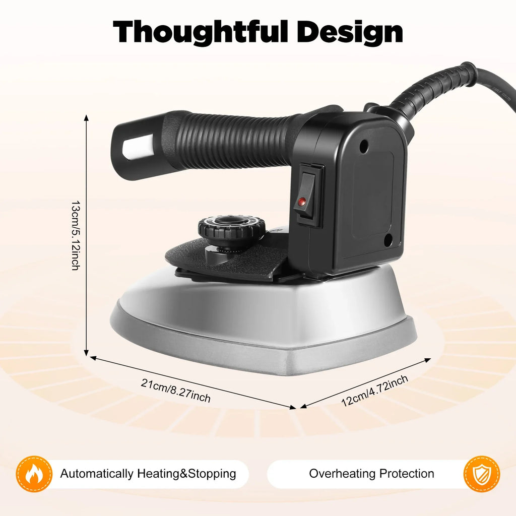 1200w Industrial Electric Iron 110v Us Plug 5-Gear Tank Steam Dry Ironing Suitable For Garment Factories Dry Cleaners Hotels
