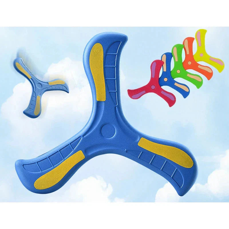 Soft Three-Leaf Boomerang Toy for Kids & Adults – Safe Outdoor Flying Game