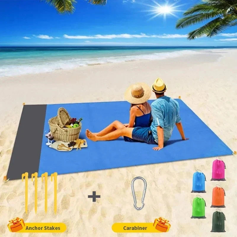 Waterproof Pocket Beach Mat – Lightweight Folding Outdoor Blanket for Camping & Picnics