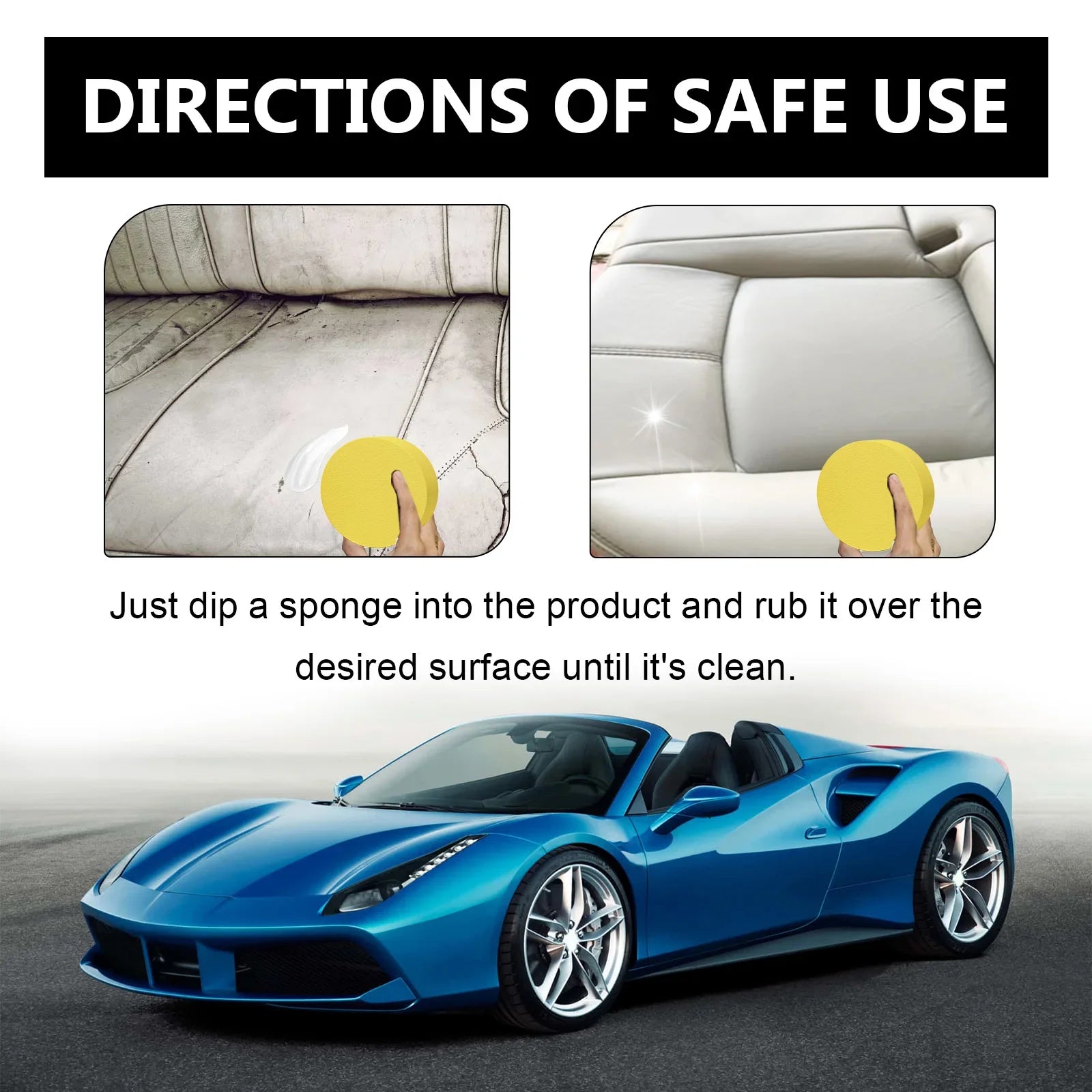 Leather Conditioner Long Lasting Car Seats Polishing Nourishment Care Leather Care Cream for Leather Pant Bag Shoes Furniture