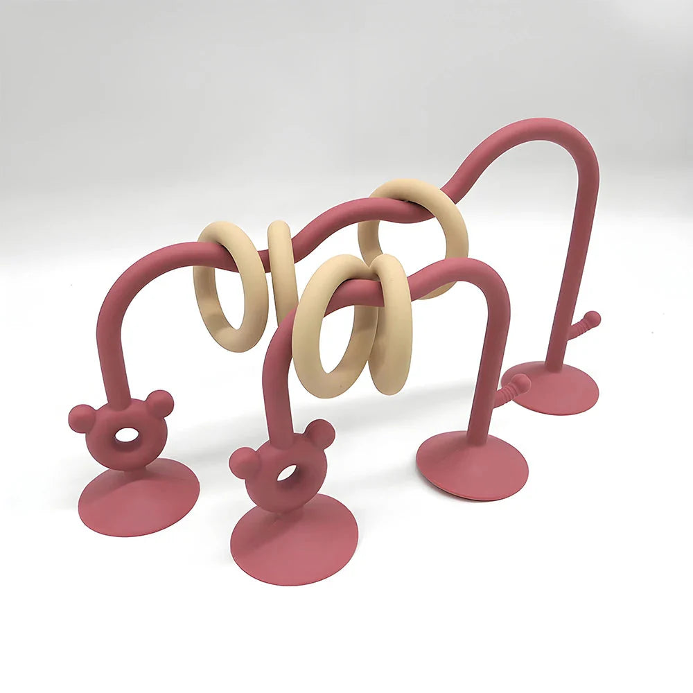 Silicone Desktop Bead Wrap Baby Learning Toy