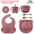 Silicone Baby Feeding Plate Set with Suction Bowl