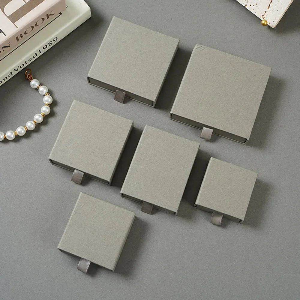 10pcs Paper Jewelry Gift Boxes for Rings, Earrings & Bracelets