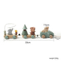 Wooden Train Birthday Toy Montessori Baby Learning