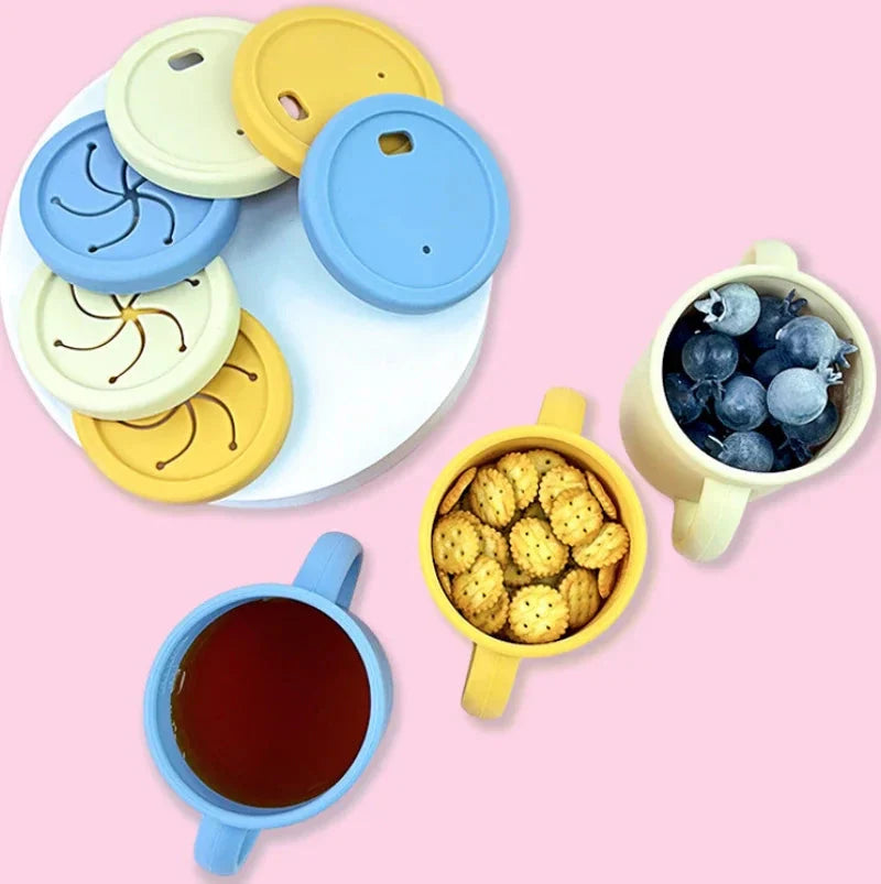 Food Grade Silicone Baby Feeding Dish Set Suction Plate Cup