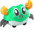 Interactive Crawling Crab Toy - Double Return Force & Bubble Simulation | Fun Baby Sensory Toy for Toddlers
