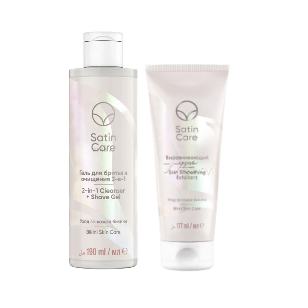 Satin Care 2-in-1 Cleanser & Shave Gel – 6 oz