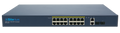 Silarius SIL-A16POE1G150 20 Ports POE+ switch with 16 Gigabit Ports PoE+, 2 Gigabit Uplinks, and 2 SFP Slots Uplink - 150W POE+