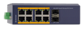 Silarius SIL-INDSW8P1G2SFP 10 Ports Gigabit managed industrial PoE switch - 8 Gigabit RJ45 ports and 2 Gigabit SFP slots