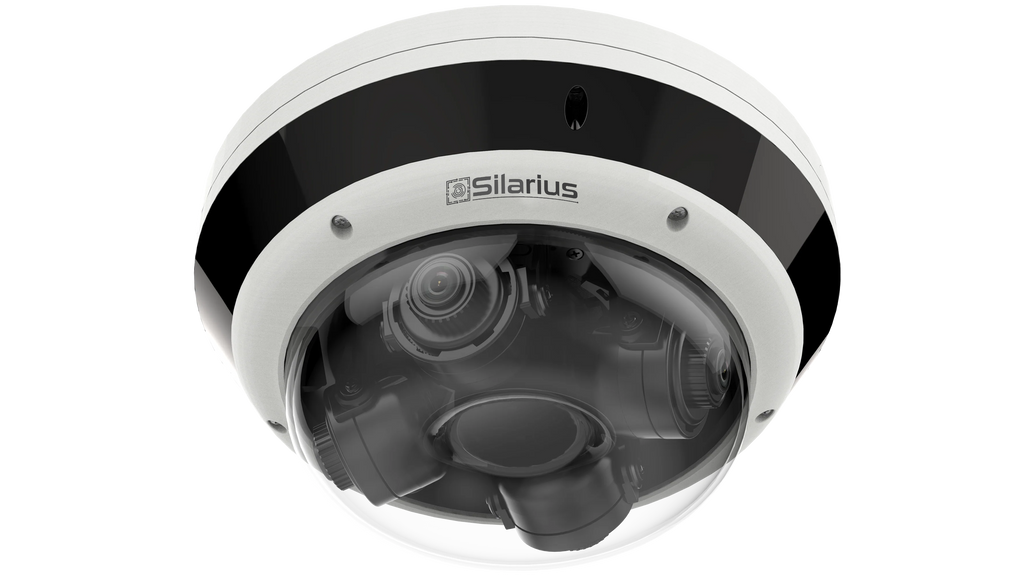 Silarius Pro Series SIL-MSD16MP288 16MP Outdoor Multisensor Network Dome Camera with Four 2.8-8mm Lenses & Night Vision (NDAA Compliant)