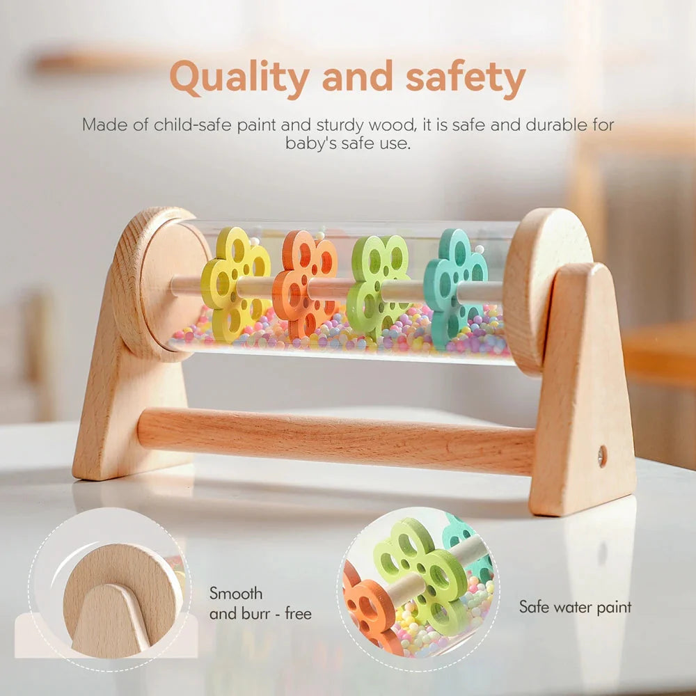 Montessori Wooden Rain Stick Sensory Musical Toy