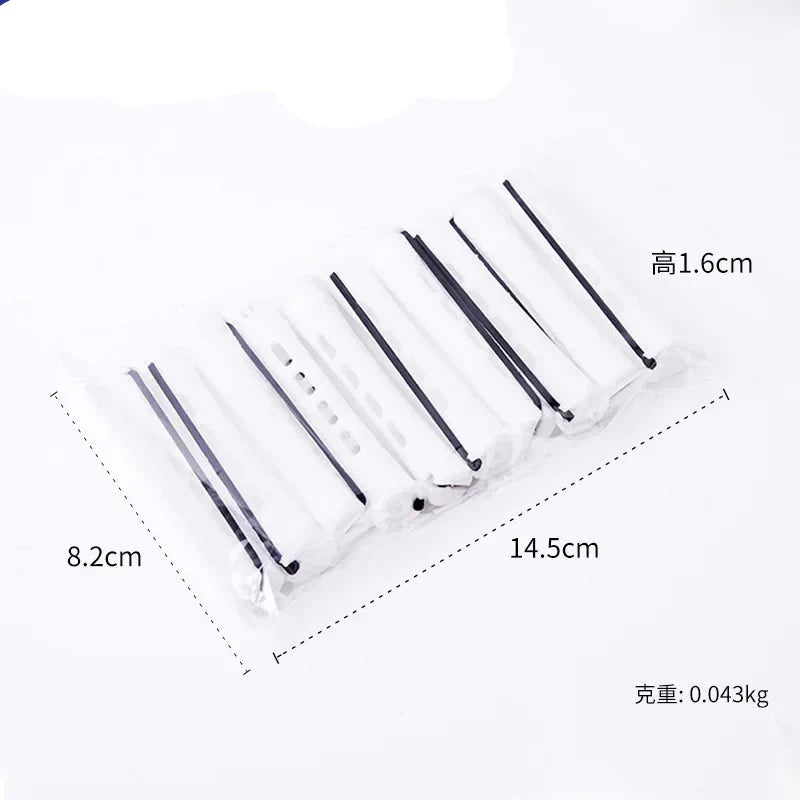 10pcs Heatless Hair Soft Curling Rollers