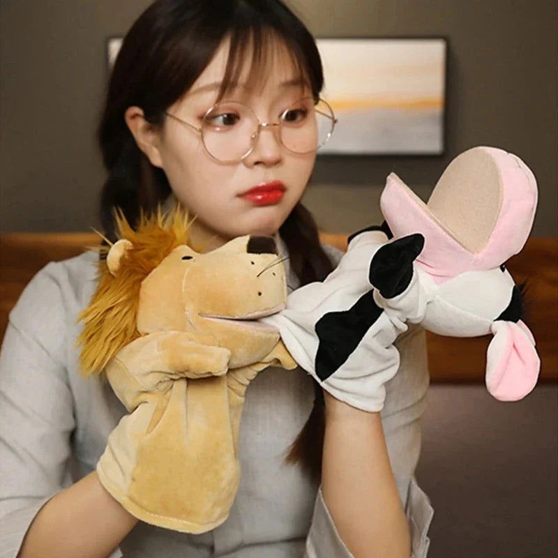 Hand Finger Puppets – Cartoon Plush Toy for Kids & Party Fun