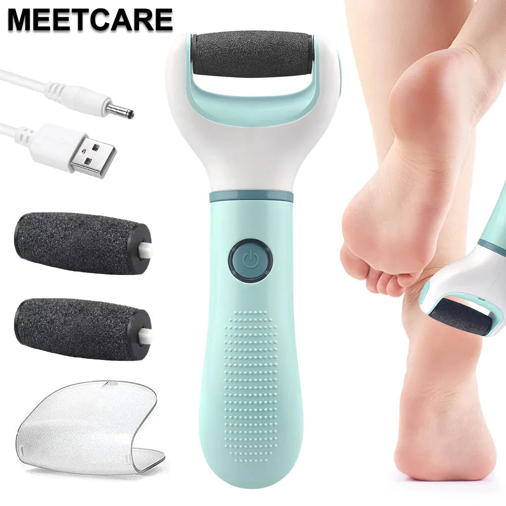 Electric Foot Grinder - Wireless Pedicure Tool for Dead Skin, Calluses, and Cracks