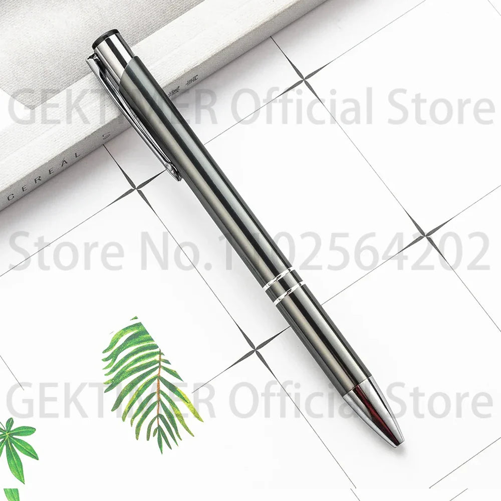 100 50 20 Pcs Custom Ballpoint Pen Metal Pen Support Custom Logo Advertising Personalized Pen Advertising Gift