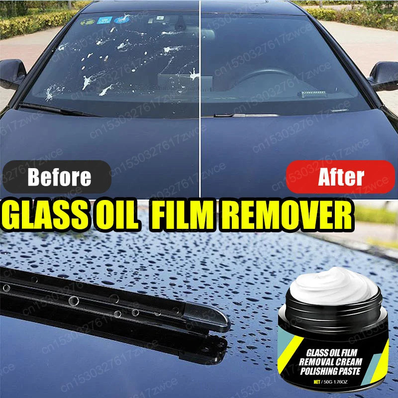 Car Glass Polish Coating Kit for Windshield Oil Film Removal Paste Car Glass Water Repellent Anti Rain Hydrophobic Cleaning Kits