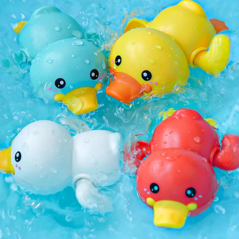 Baby Bath Toys - Swimming Clockwork Dolls & Tortoise | Fun & Safe Water Play for Kid