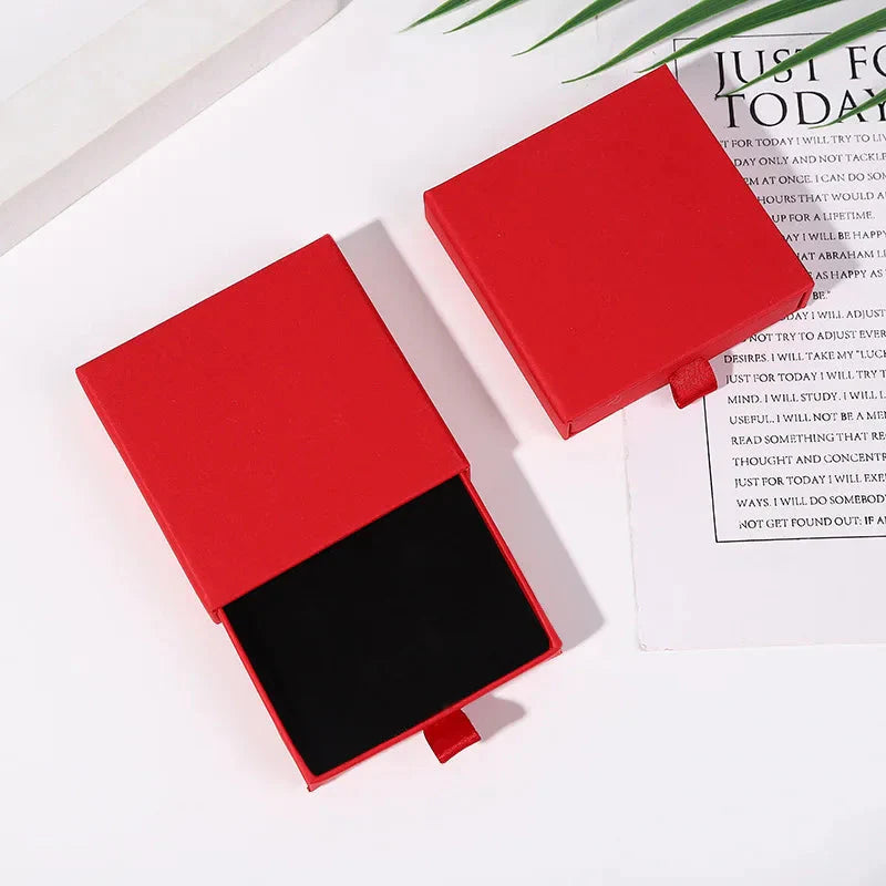 10pcs Kraft Paper Jewelry Boxes for Necklace Bracelet Earrings Gifts