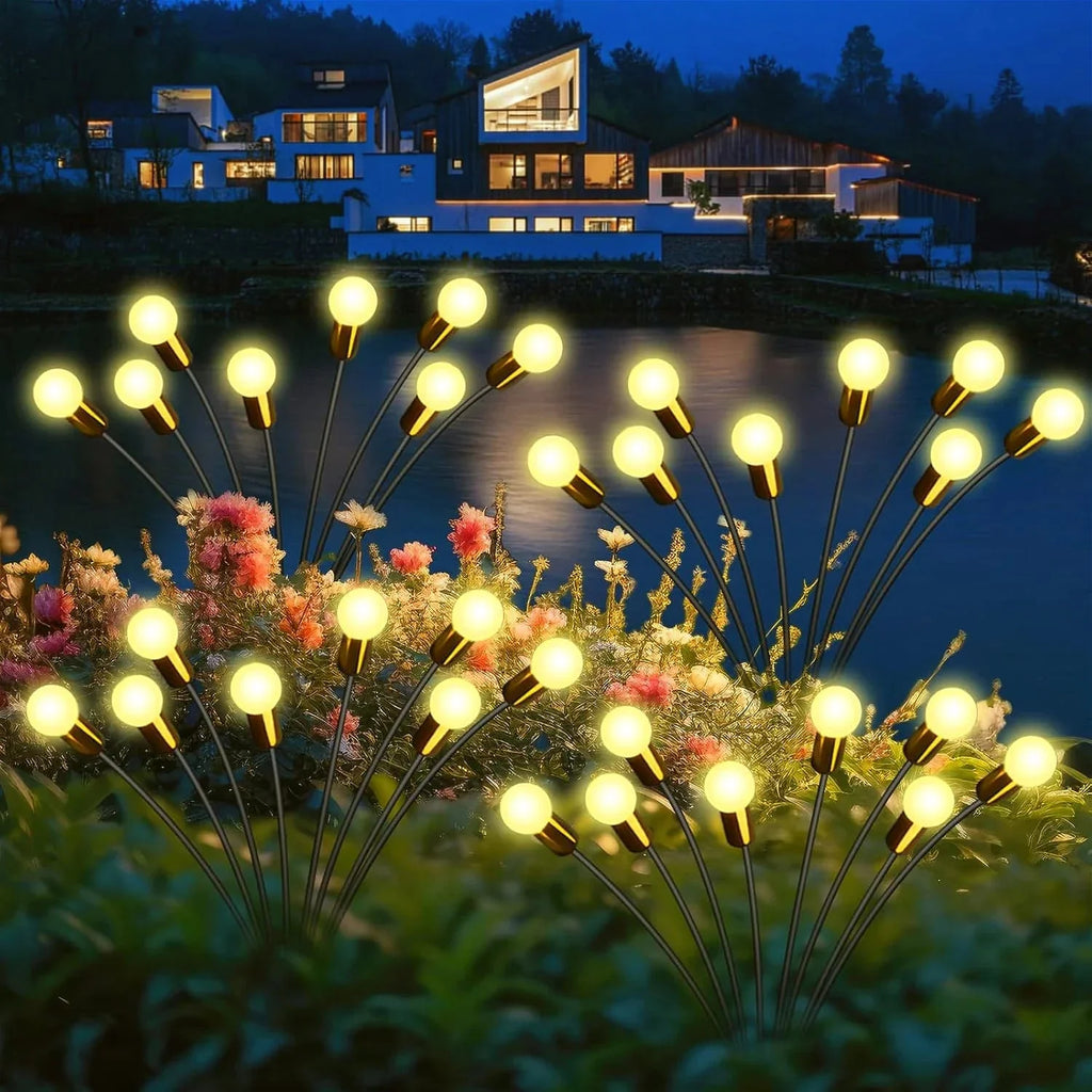 8pcs Solar Firefly Garden Lights – IP65 Waterproof LED Outdoor Lawn & Landscape Lamps