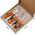 190mm Straight Head Pruning Shears Non-slip HandleStainless Steel Outils Manuels Household Bonsai Garden Scissors Pruing Shear