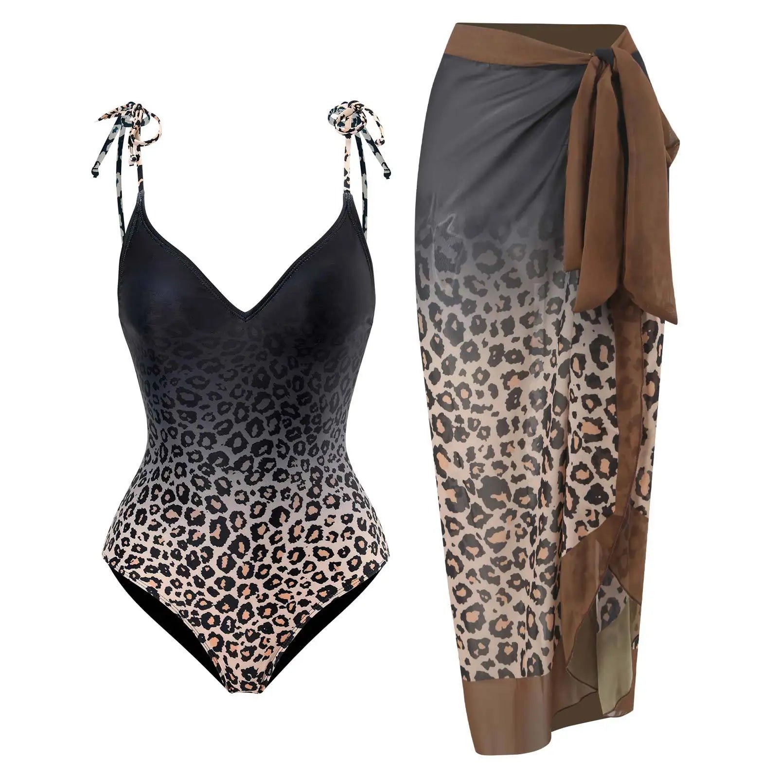 2-Piece Women Brazilian Floral Printed Ruffle Bikinis Strappy Bandage Swimwear