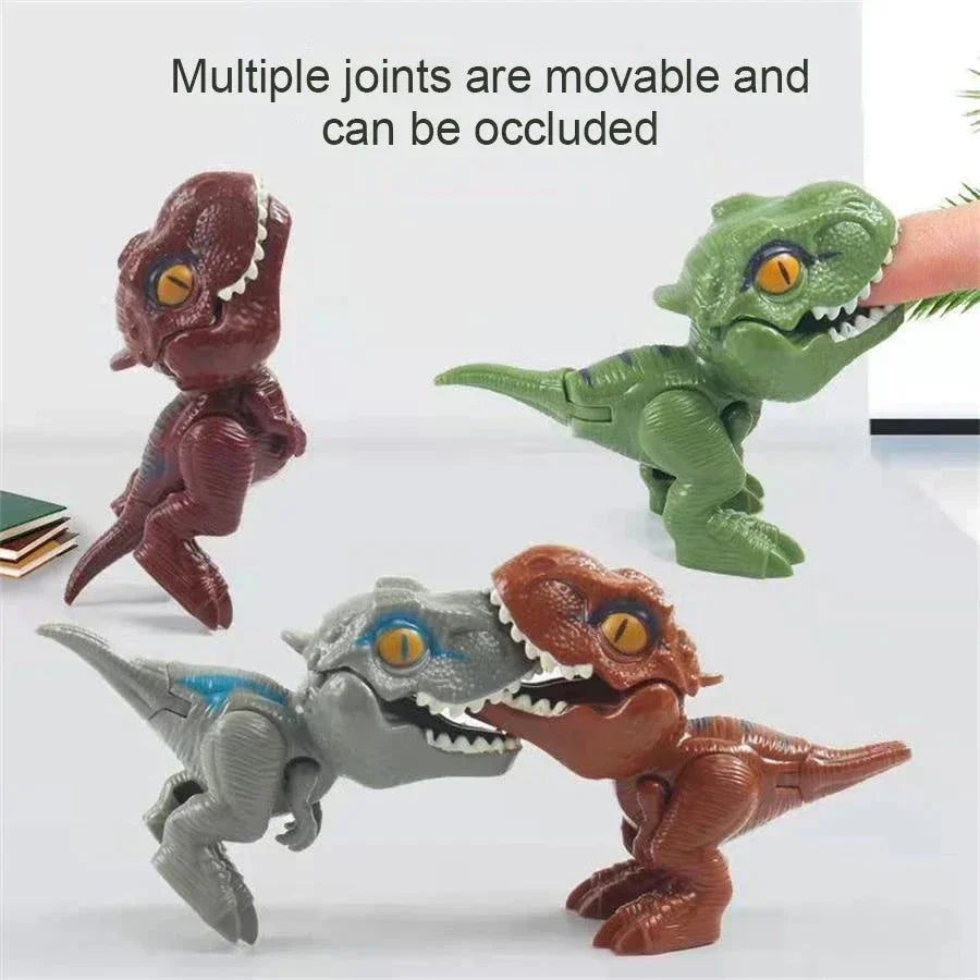 5/10PCS Finger-biting Dinosaurs Movable Joints Size Simulation Dinosaur Model Toys Children Educational Toys Children Christmas